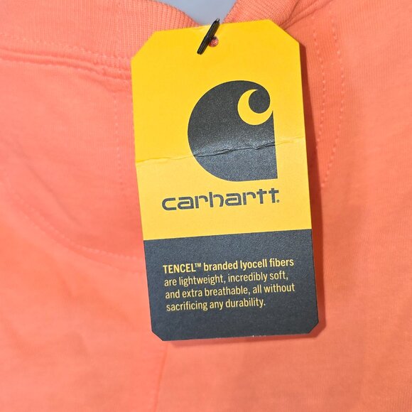 Carhartt Relaxed Fit Lightweight Tank in Fresh Salmon, Women's Size L, NWT - Picture 5 of 7